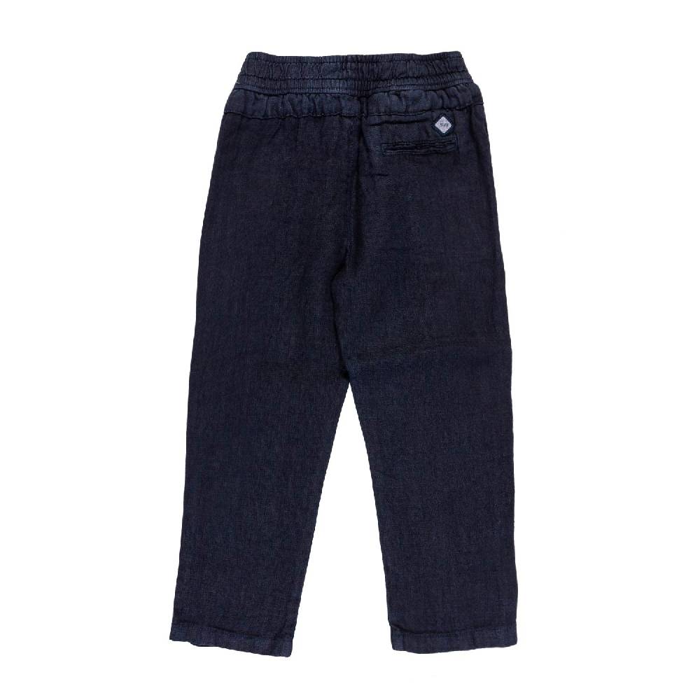 Nupkeet Pantalone lino blu navy Milano 2025