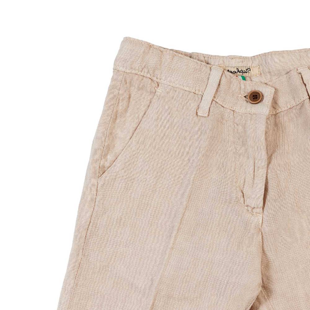 Nupkeet Bermuda lino nocciola Bergamo Offerta temporanea