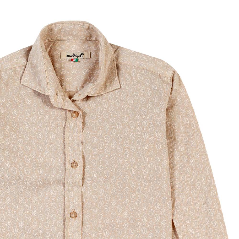 Nupkeet Camicia nocciola Palermo fantasia kashmir Promozione