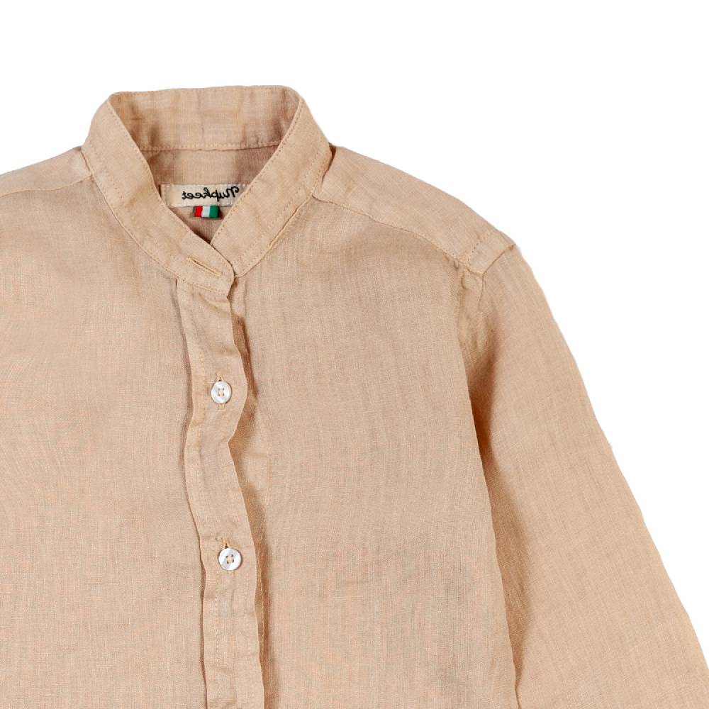 Nupkeet Camicia coreana lino nocciola Catanzaro Acquista Ora