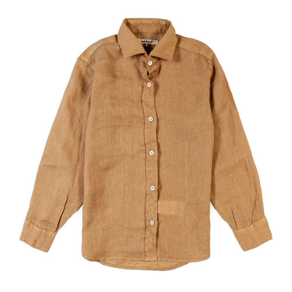 Nupkeet Camicia lino beige sabbia La Spezia Consegna Veloce