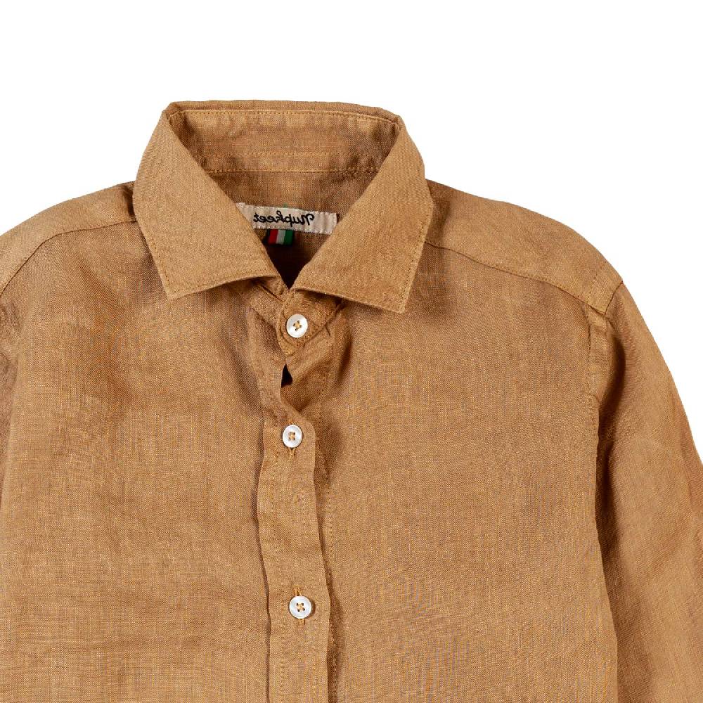 Nupkeet Camicia lino beige sabbia La Spezia Consegna Veloce