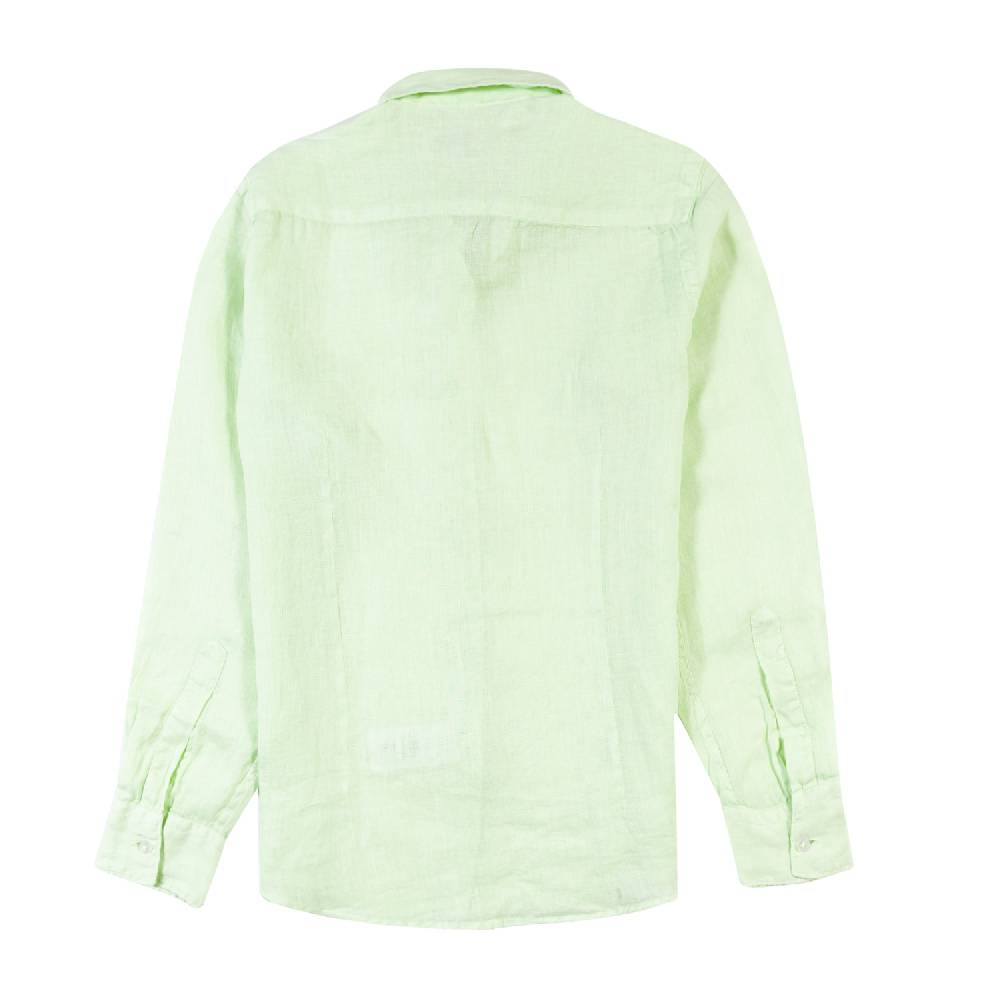 Nupkeet Camicia lino verde acqua La Spezia Fino Al -60%