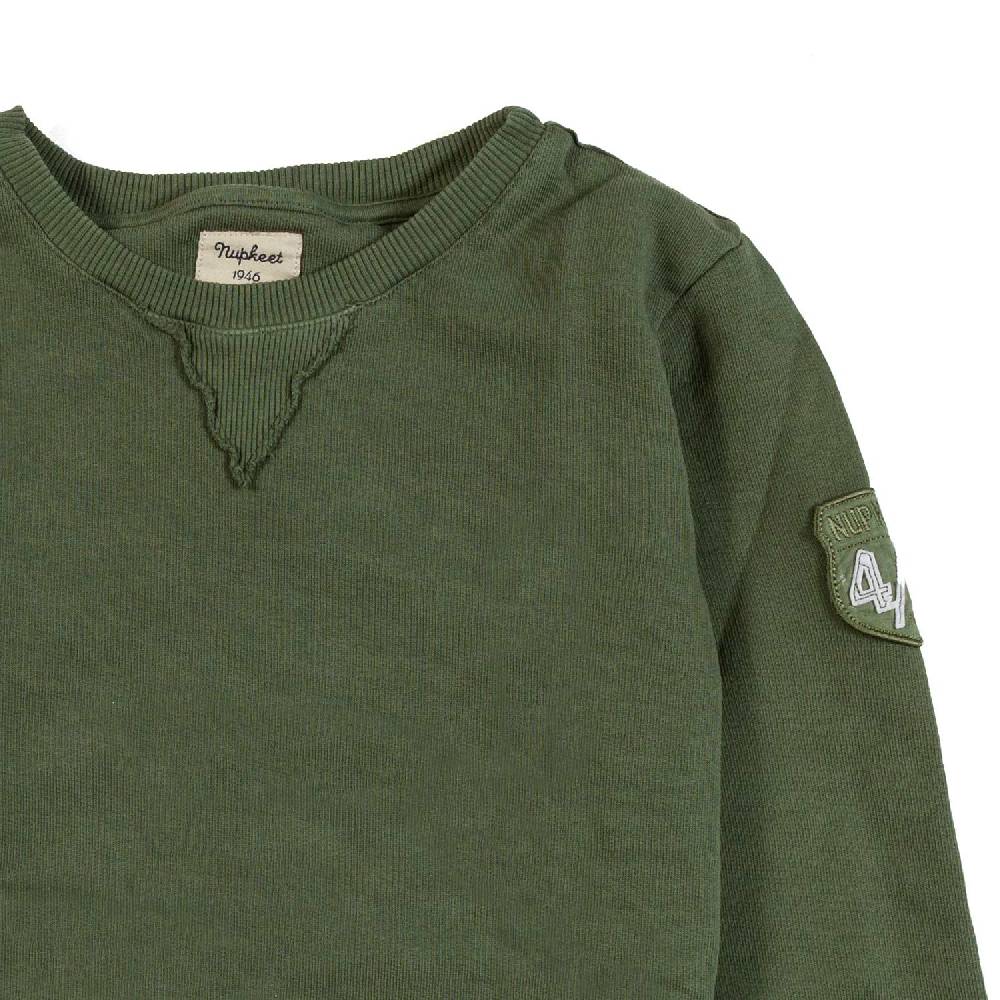Nupkeet Felpa girocollo verde militare Bologna Online