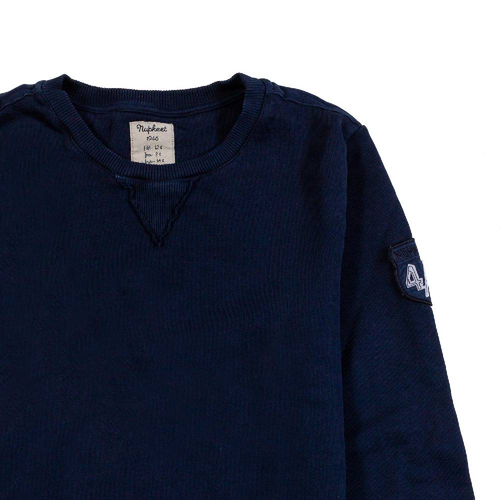 Nupkeet Felpa girocollo blu navy Bologna Outlet