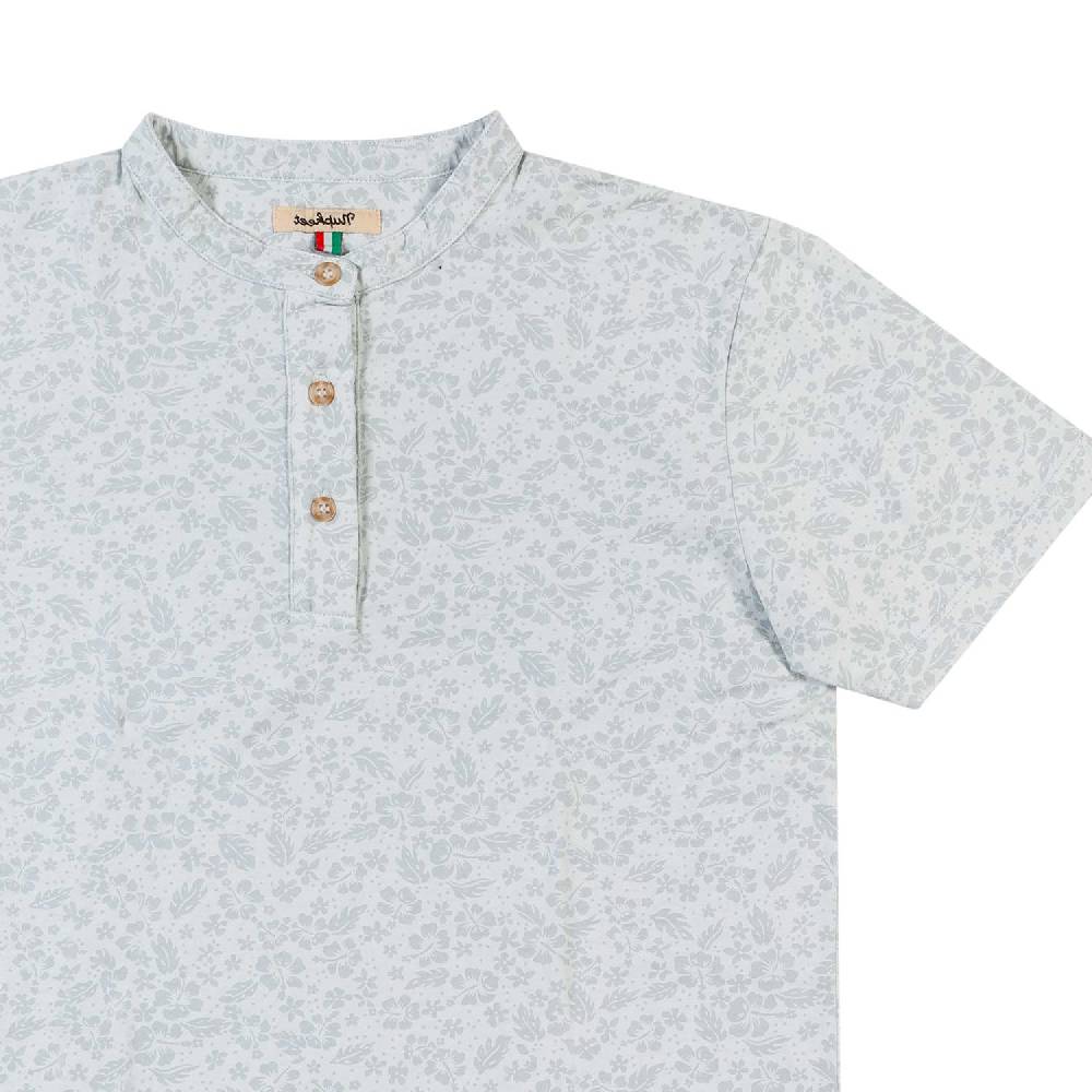 Nupkeet T-shirt serafino grigio perla Trieste Hotsell
