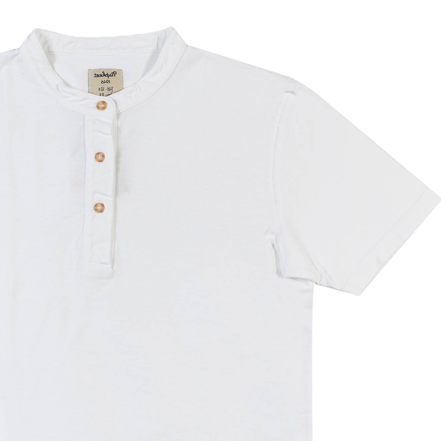 Nupkeet T-shirt serafino bianca Brescia Vendita Economica
