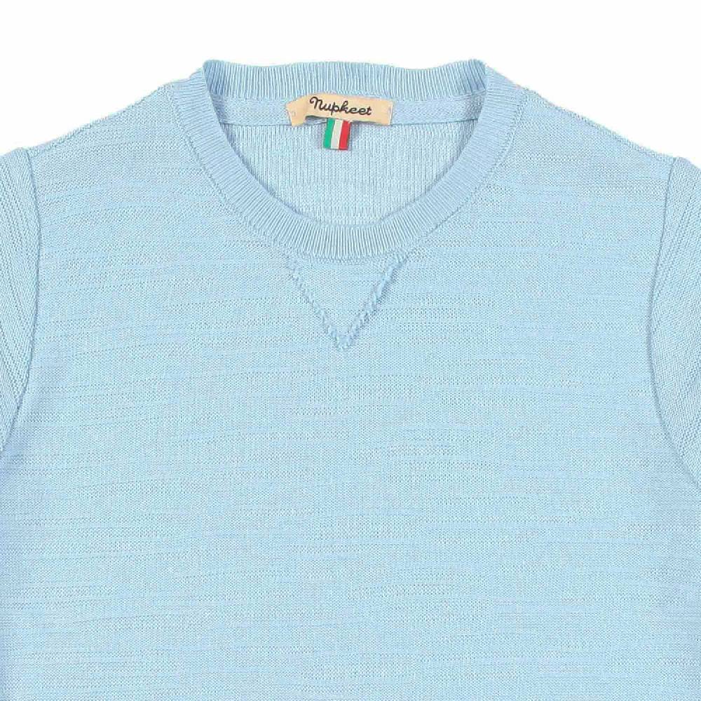 Nupkeet T-shirt tricot azzurro cielo Fano Negozio