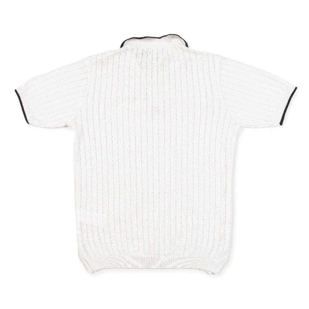Nupkeet Polo tricot bianca e blu Gela Moda