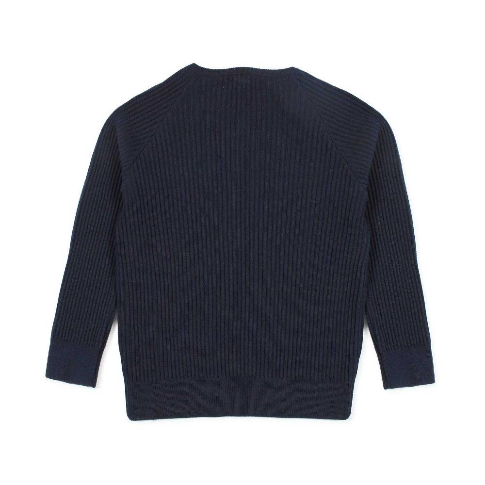 Nupkeet Pullover blu navy a coste Asti 2025