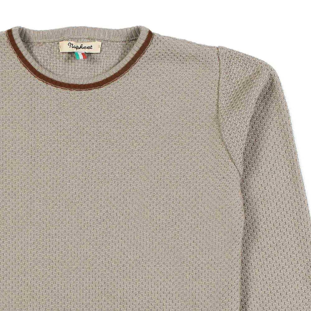 Nupkeet Pullover beige sabbia e cacao Lecce Italy