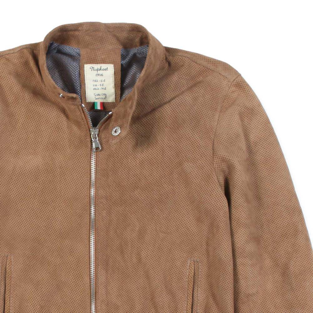 Nupkeet Bomber camoscio marrone Pesaro Italia