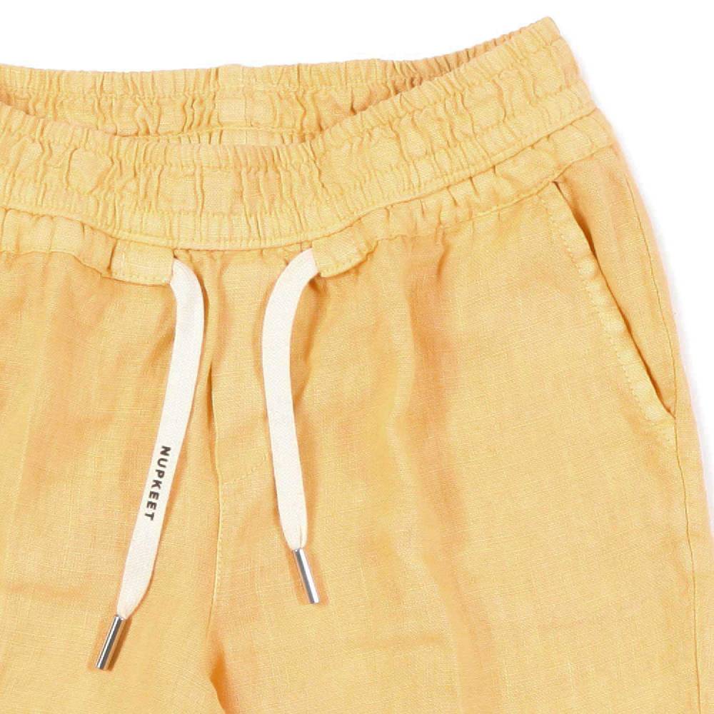 Nupkeet Bermuda lino arancio zucca Napoli Sconto
