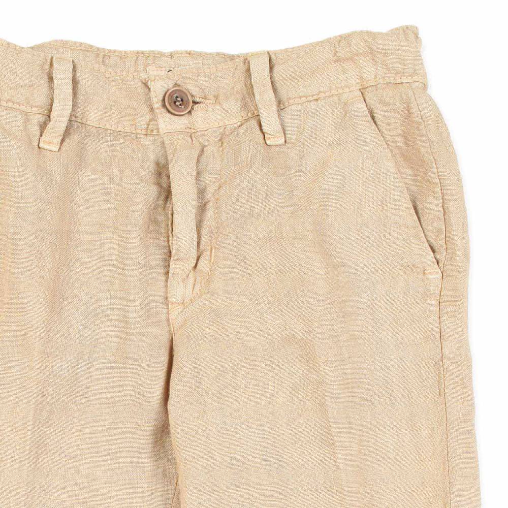 Nupkeet Pantalone lino beige sabbia Bari Economico