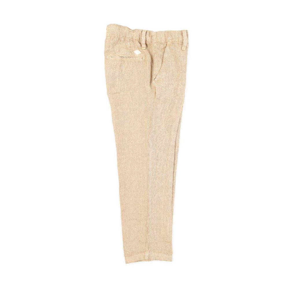 Nupkeet Pantalone lino beige sabbia Bari Economico