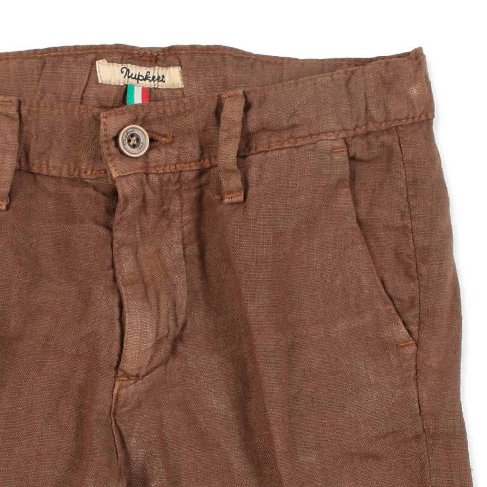 Nupkeet Bermuda lino marrone cacao Bergamo Online
