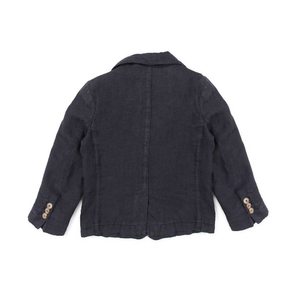 Nupkeet Giacca lino blu navy Ancona Outlet