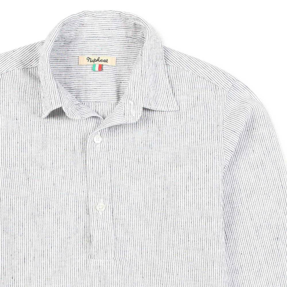 Nupkeet Camicia grigia e nera a righe Modena Vendite Flash