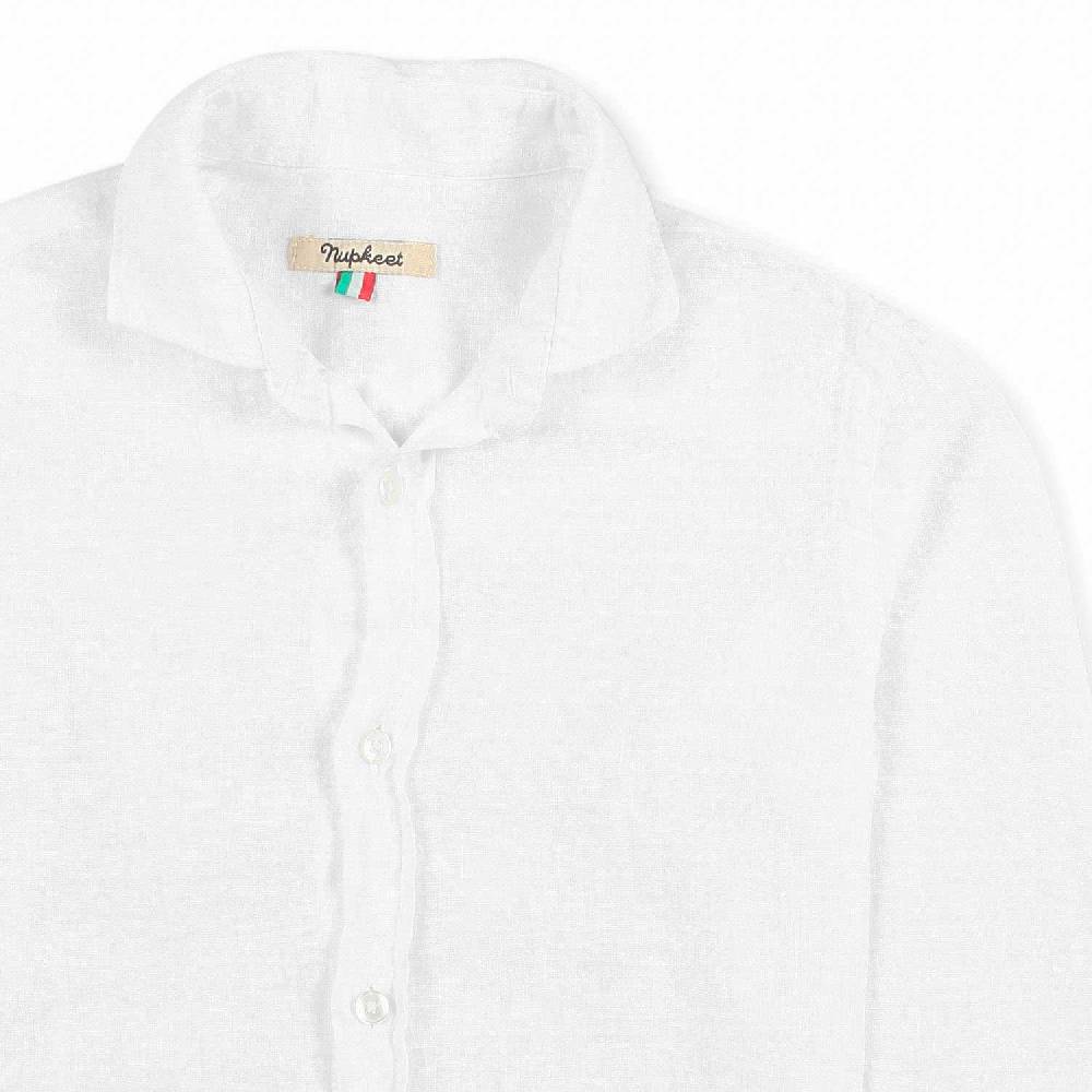 Nupkeet Camicia lino bianca La Spezia Italia