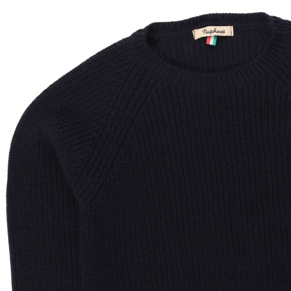 Nupkeet Maglione Alfonso blu navy a coste Convenienza