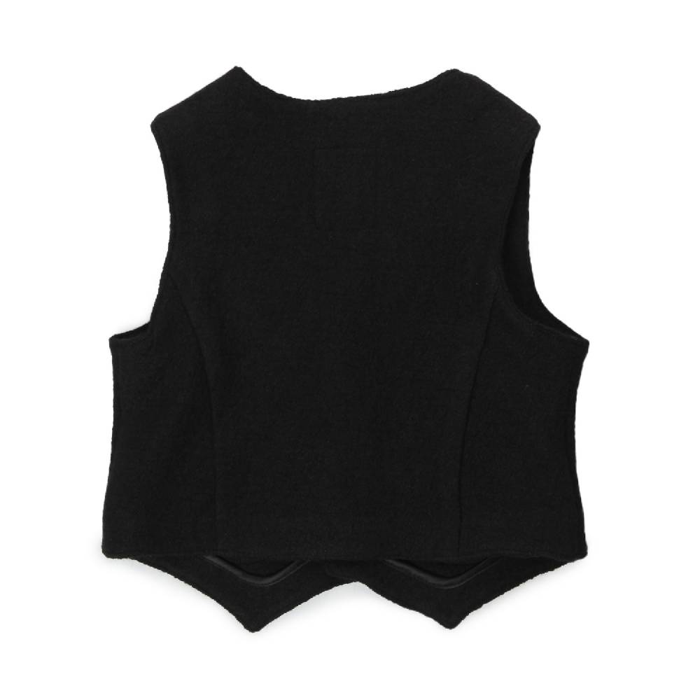 Nupkeet Gilet Fabio nero misto lana In Vendita