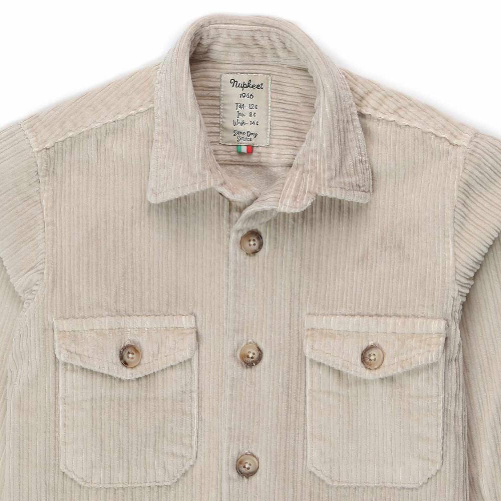 Nupkeet Giacca a camicia Elio panna Spedizione Gratuita