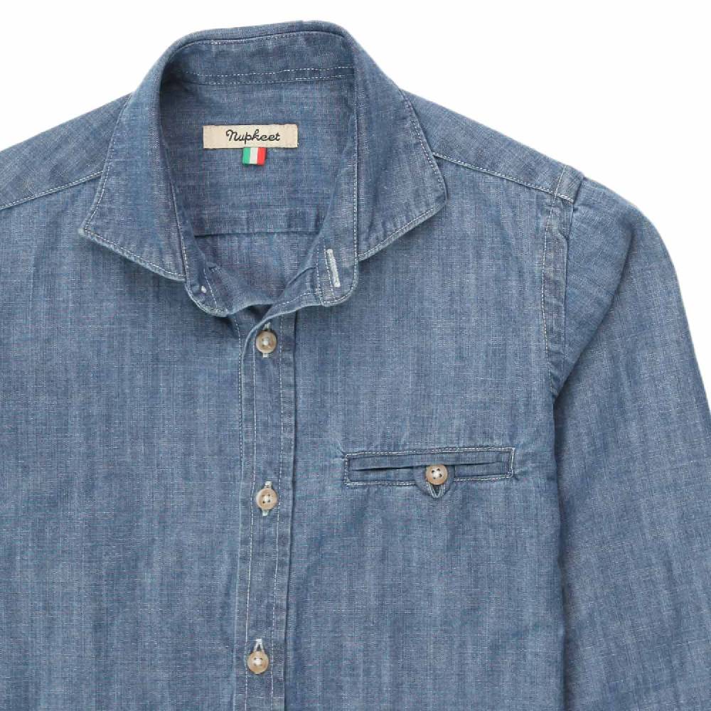 Nupkeet Camicia Roberto blu denim Qualità Garantita
