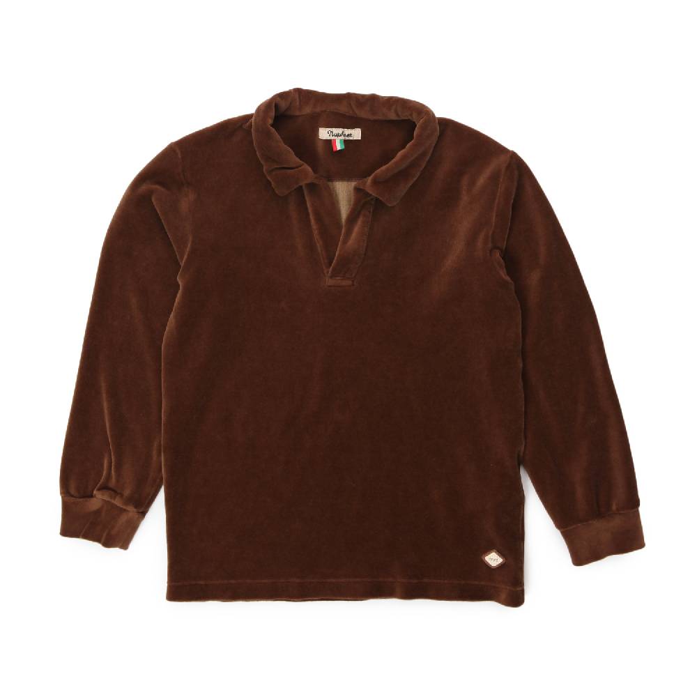 Nupkeet Felpa polo Dino marrone moro