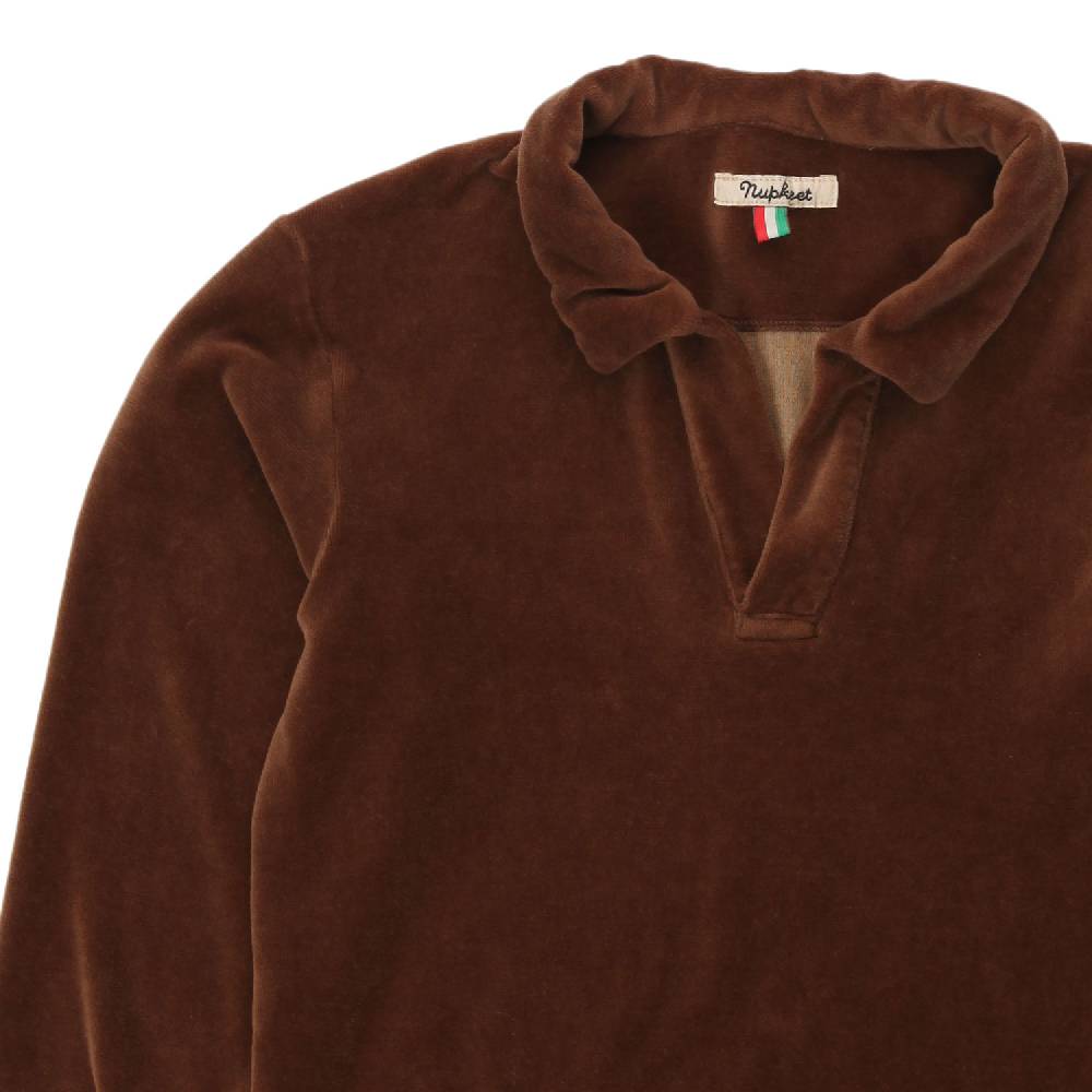 Nupkeet Felpa polo Dino marrone moro Shopping Online
