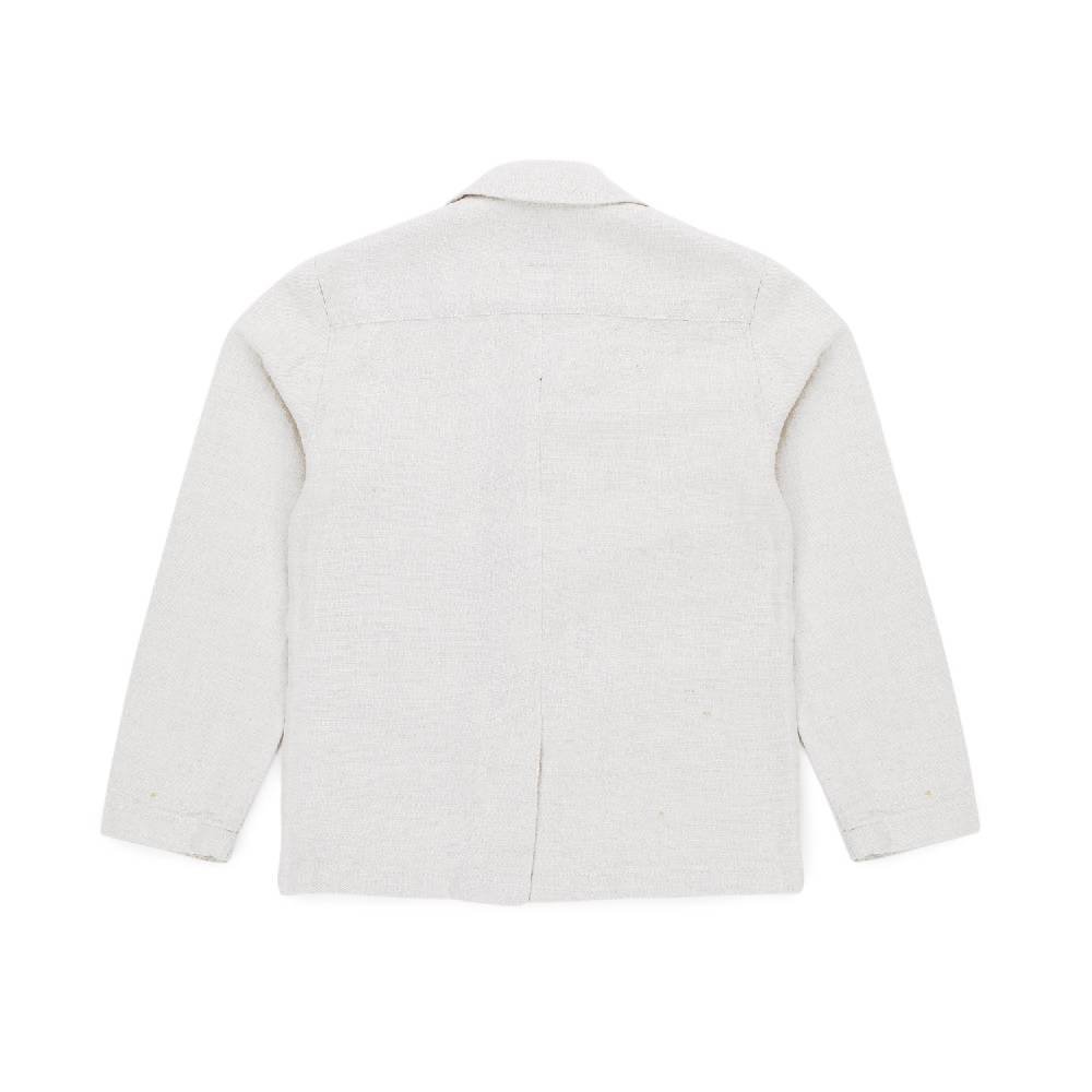 Nupkeet Giaccone misto lino Hawaii bianco Vendita Calda