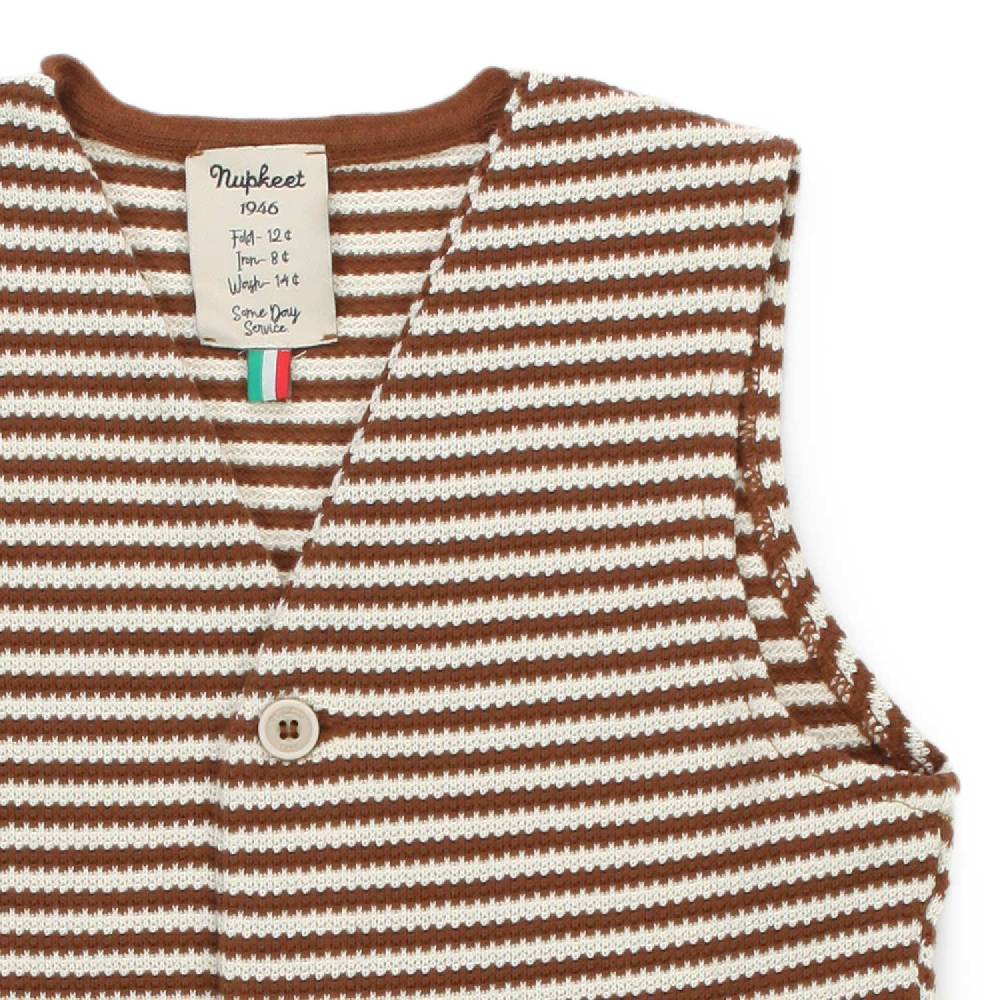 Nupkeet Gilet Gomera a righe In Saldo