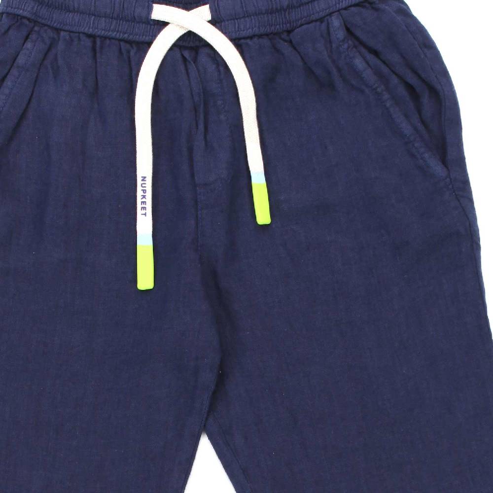 Nupkeet Pantalone Leyte blu in lino 2025