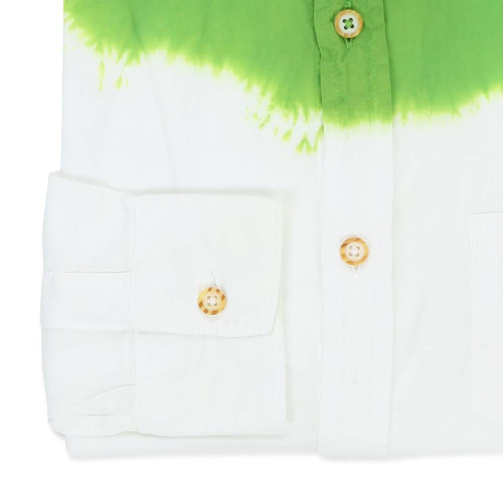 Nupkeet Camicia Lombok bianca e verde lime Economico