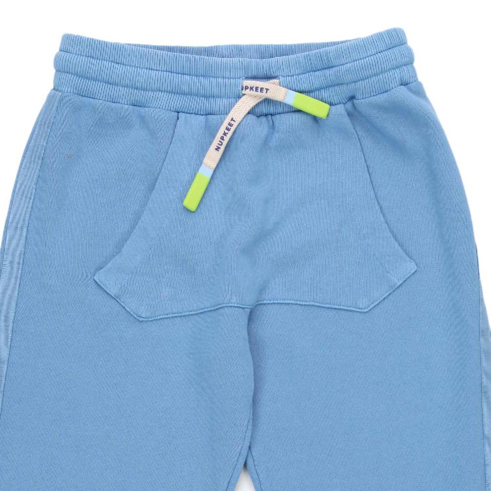 Nupkeet Pantalone Pemba indaco con marsupio Saldi
