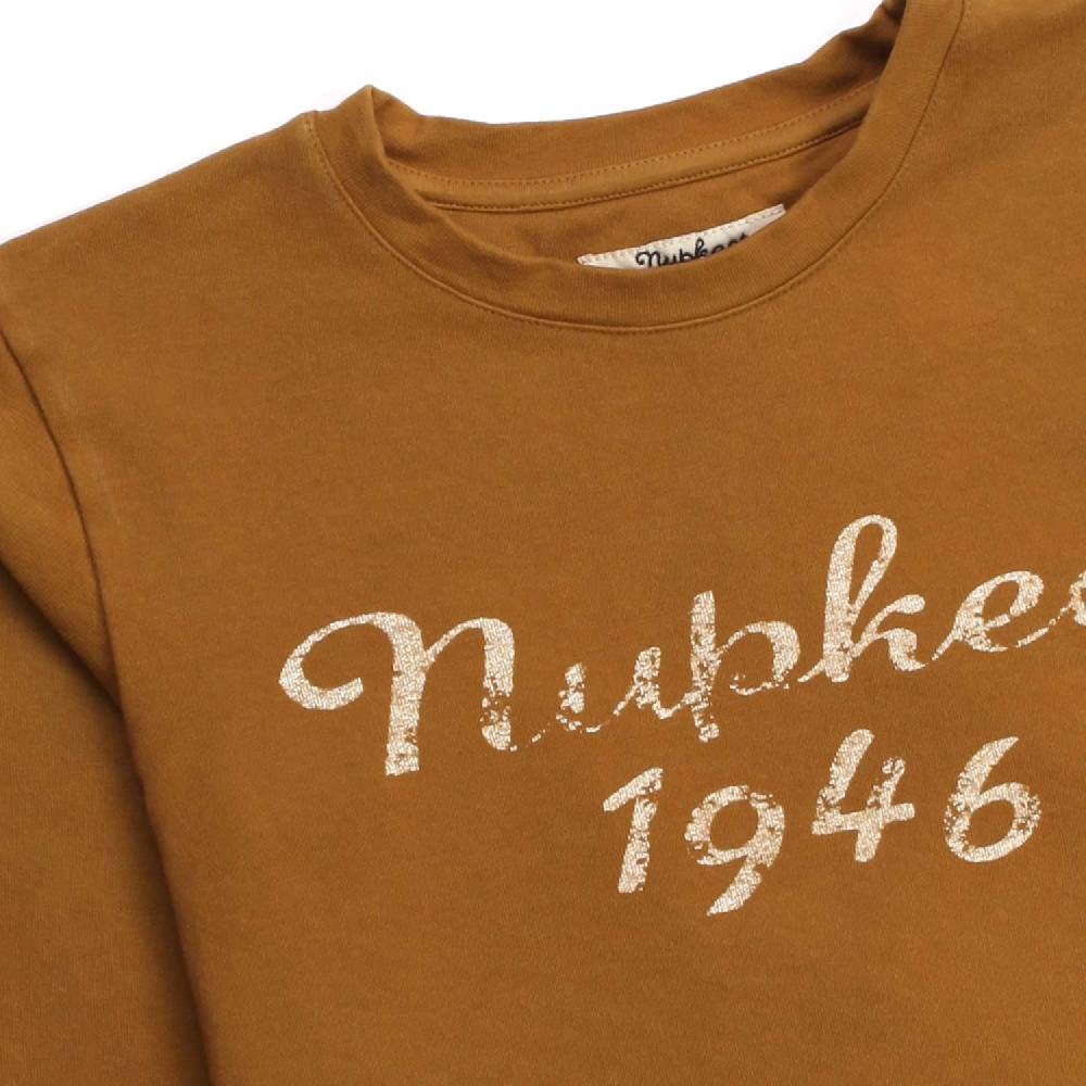 Nupkeet Scimmia Ocra – T-shirt a manica lunga bambino e teen 2025