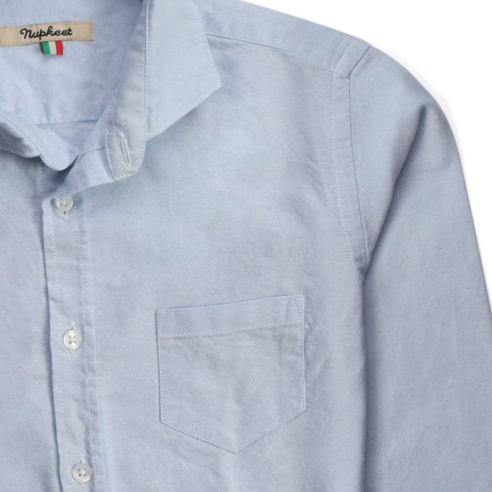 Nupkeet Alce Azzurro – Camicia Oxford a manica lunga In Vendita