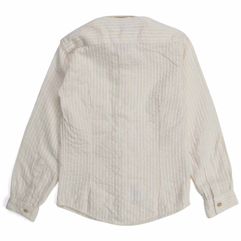 Nupkeet Iena ecru e panna – Camicia in mussola ricamata Italia