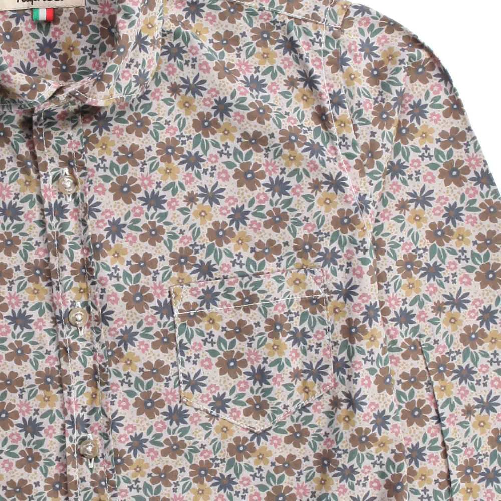 Nupkeet Geko a fiori – Camicia in popeline multicolor Nuovo