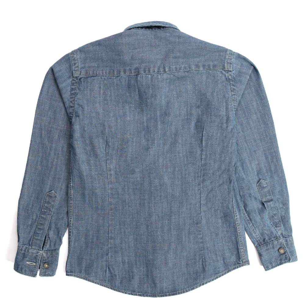Nupkeet Gazza blu – Camicia in chambray bambino e teenager Promozione