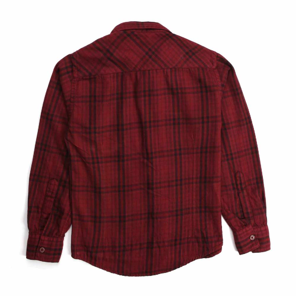 Nupkeet Talpa bordeaux – Camicia in flanella tartan Nuova