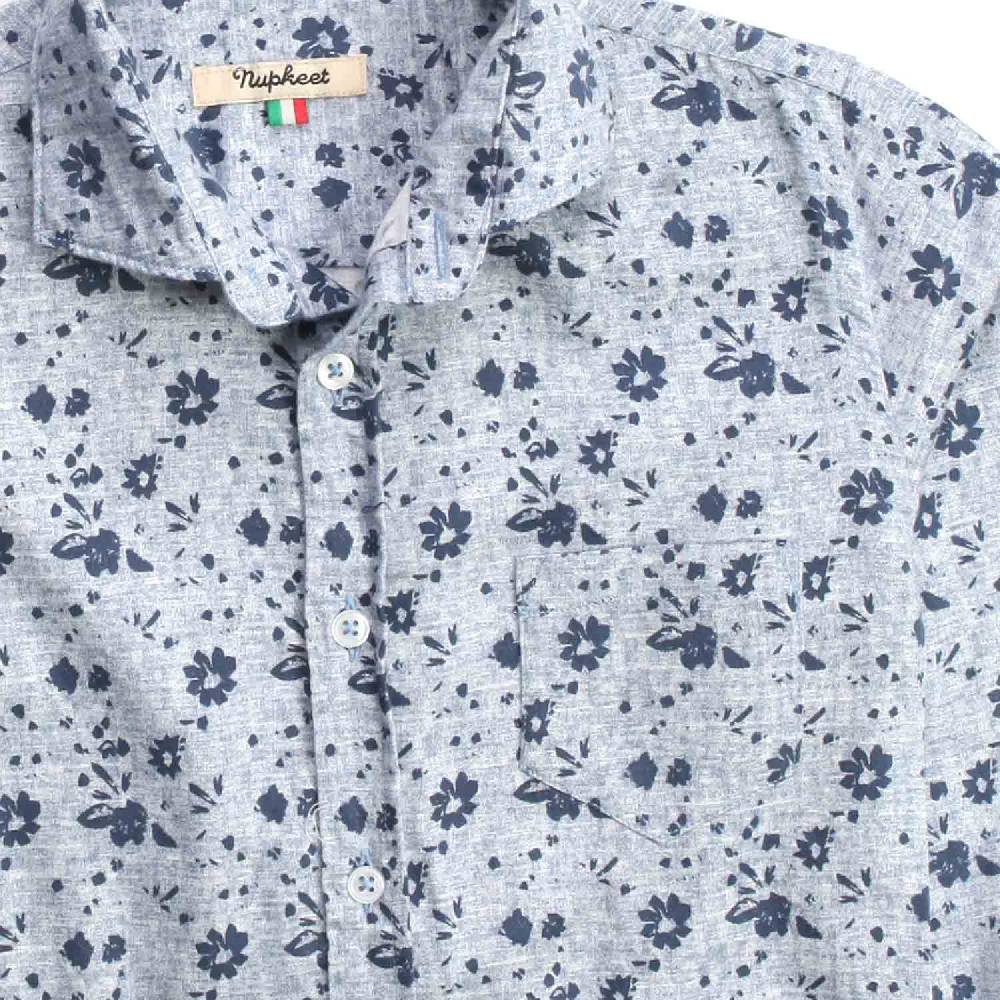 Nupkeet Murena azzurra – Camicia in flanella tartan Moda