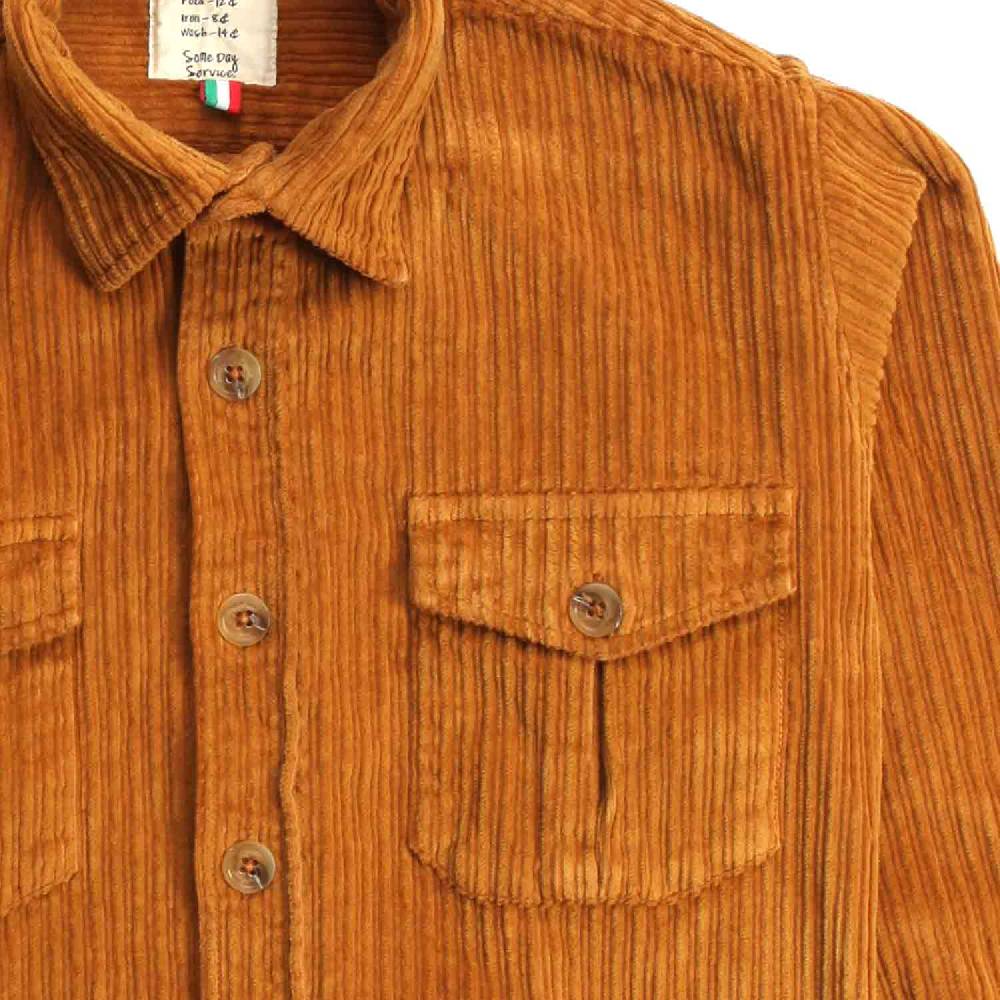 Nupkeet Coccodrillo ocra – Giacca a camicia in velluto Fino Al -60%