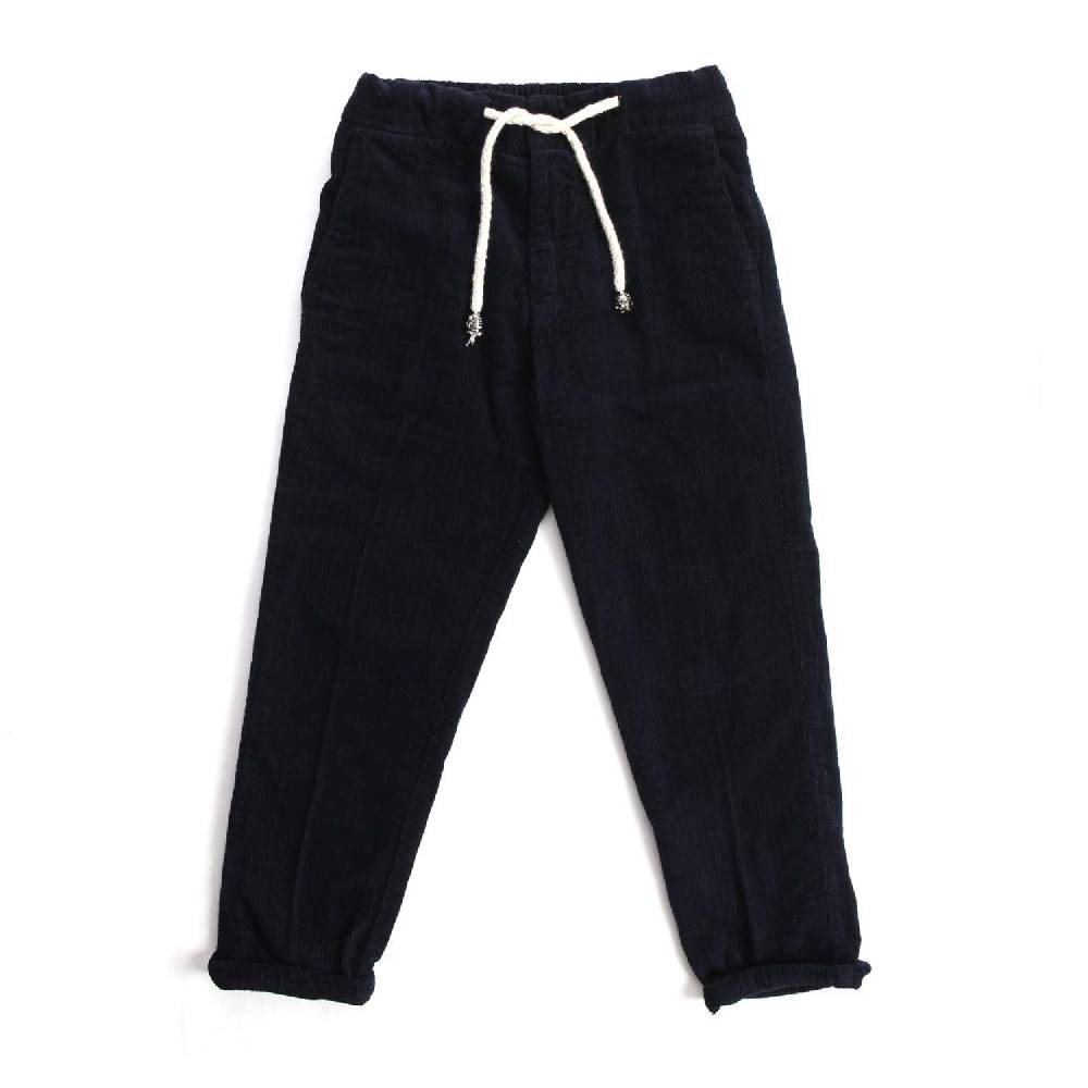 Nupkeet Aragosta blu scuro – Pantalone in velluto millerighe