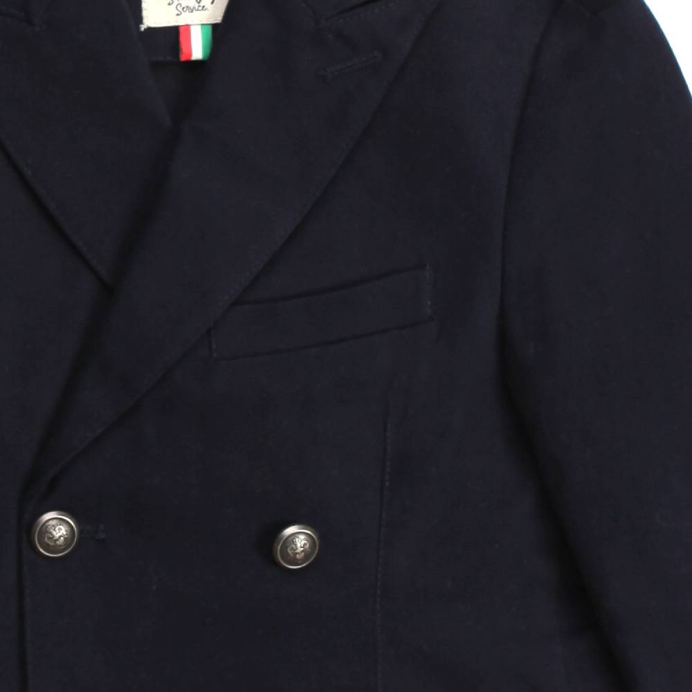 Nupkeet Lupo blu – Giacca doppiopetto in cotone Latest fashion