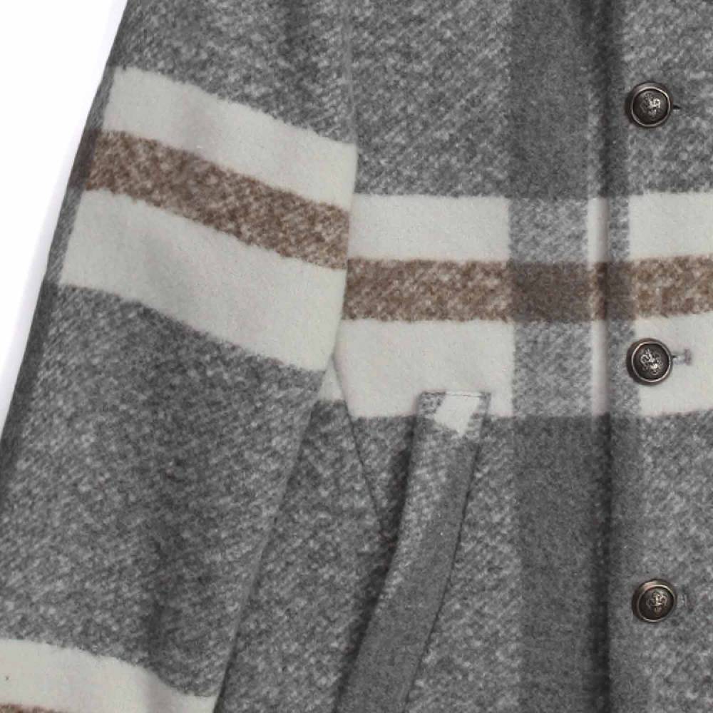 Nupkeet Lumaca grigio e panna – Giaccone in panno scozzese Lightning offer