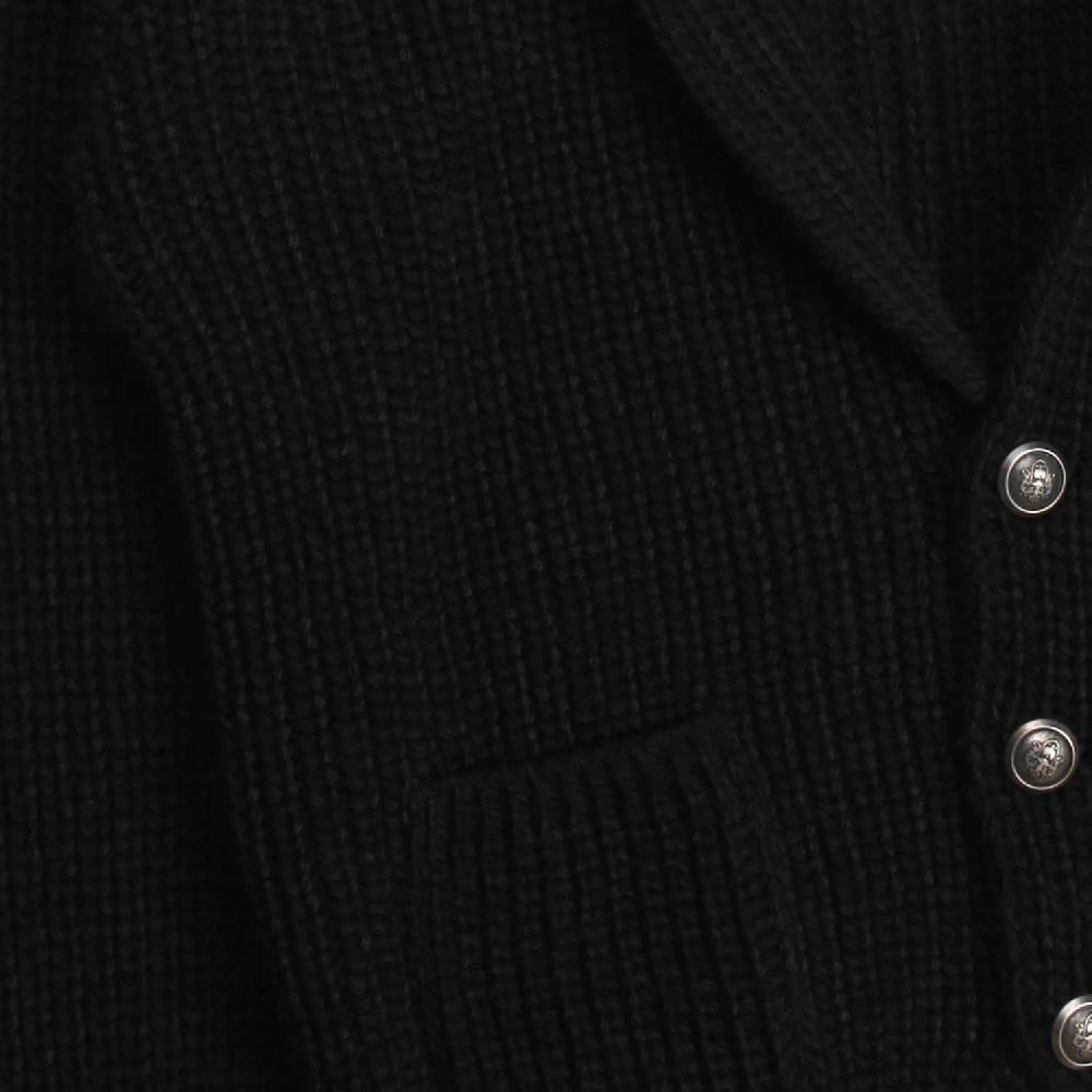 Nupkeet Ghepardo nero – Giacca in tricot a coste Offerte stagionali