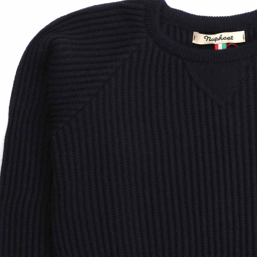 Nupkeet Aquila blu scuro – Pullover in tricot a coste Comprane uno, ottenene uno gratis