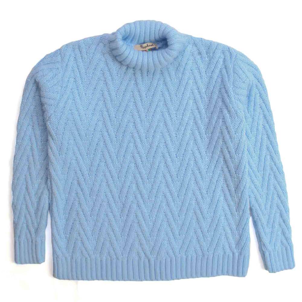 Nupkeet Antilope cielo – Pullover collo alto in tricot Offerte giornaliere