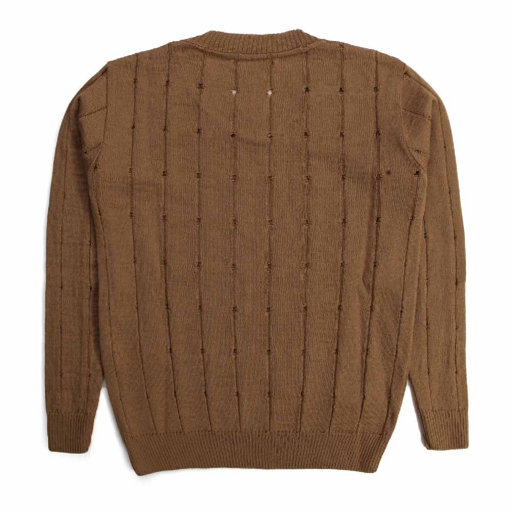 Nupkeet Quaglia cammello – Pullover in tricot misto lana Enormi risparmi