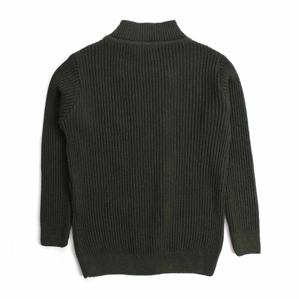 Nupkeet Passero verde militare – Giacca in tricot costa inglese Prezzo basso